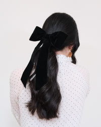 Mari Velvet Bow Barrette