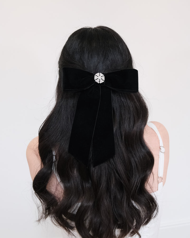 Isabel Velvet Bow Barrette